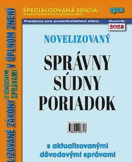 Správne právo Novelizovaný správny súdny poriadok 10/2023