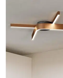 Svietidlá Eglo 901863 - LED RGBW stmievateľné stropné svietidlo FOLCINO-Z 2xLED/18W/230V medená/čierna 901863