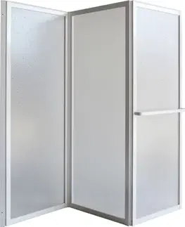 Sprchové dvere OLSEN SPA - Vaňová zástena KARINA - Farba rámu zásteny - Hliník biely, Rozmer A - 95 cm, Smer zatváranie - Univerzálny Ľavé / Pravé, Výplň - Polystyrol 2,2 mm (acrilico) OLBVZ2