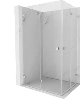 Sprchovacie kúty MEXEN/S - Lunar-F Duo sprchovací kút skladacie dvere 95 x 90, transparent, chróm 836-095L-090P-01-00