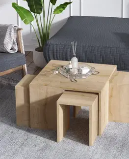Sady stolíkov Súprava konferenčných stolíkov Ortanca - Sapphire Oak