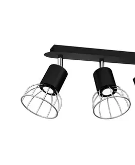 Svietidlá  Bodové svietidlo DANTE 3xGU10/25W/230V čierna/lesklý chróm MLP7357
