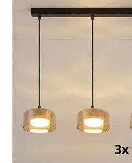 Svietidlá BRILAGI - LED Luster na lanku AURA LUX 3xGX53/30W/230V čierna/zlatá WO-OEM-CF-18-GLD