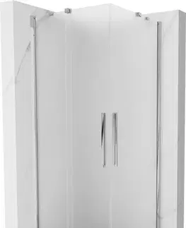 Sprchovacie kúty MEXEN/S - Velar Duo sprchovací kút, posuvné dvere 100 x 100, dekor, chróm 871-100-100-32-01