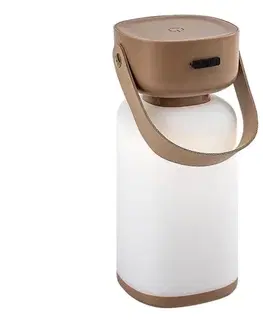 Lampy Rabalux 77143- LED Stmiev. nab. dot. von. stolná lampa FUNES LED/3W/5V IP44 hnedá 77143