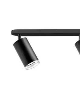 Svietidlá  LED RGBW stmievateľné kúpeľňové bodové svietidlo TURYN 2xGU10/4,8W/230V IP44 čierne SA1914+2xAI2382