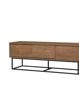 Konferenčné stolíky Televízny stolík Milo Walnut and Black I, M