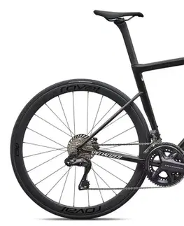 Cestné bicykle SPECIALIZED Tarmac SL8 Expert - Shimano Ultegra Di2 Gloss Obsidian Metallic/25% Cqv Reflex Super Red Pearl Over White Veľkosť: 49 cm