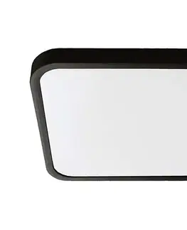 Svietidlá  LED Kúpeľňové stropné svietidlo LED/18W/230V IP44 3000K 25x25 cm čierna 76421-24