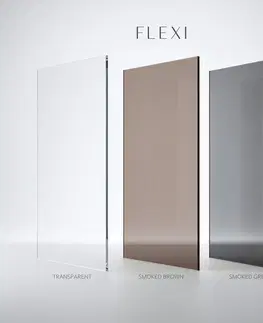 Sprchové dvere REA/S - Sprchová zástena Flexi Transparent / Chrome 120 KPL-K99060