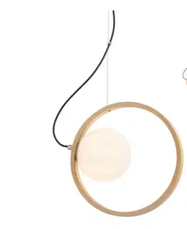 Svietidlá Redo 01-2319 - Luster na lanku KLEIDI 1xE14/28W/230V pr. 27 cm hnedá 01-2319