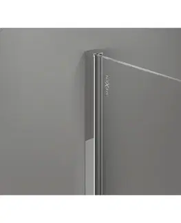 Sprchové dvere MEXEN/S - Kyoto-X Sprchová zástena WALK-IN 120 x 110, transparent 10 mm, chróm 800-120-202-01-00-110-X