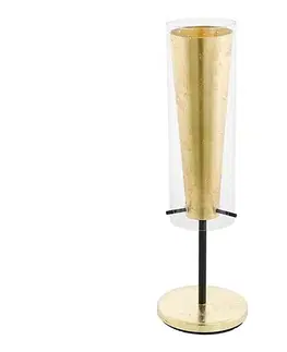 Lampy Eglo 79345 - Stolná lampa PINTO GOLD 1xE27/40W/230V zlatá 79345
