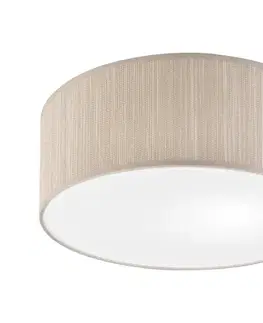 Svietidlá  Stropné svietidlo SIRJA 1xE27/15W/230V priemer 35 cm béžové LM-1.183/MOKKA CREME