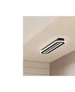 Svietidlá Eglo 901243 - LED Stmievateľné stropné svietidlo MACCHIONI LED/20W/230V čierna + DO 901243