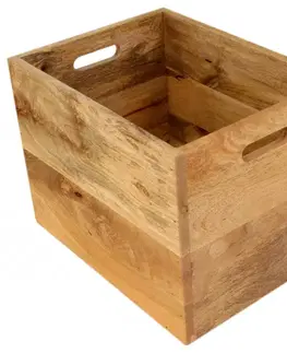 Doplnky Kôš na noviny 40x30x30 Gita indický masív mango