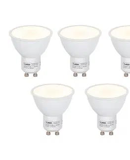 LED osvetlenie Sada 5 LED žiaroviek GU10 so senzorom súmraku 5W 380lm 2700K