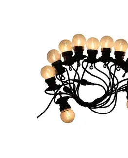 LED osvetlenie  LED Vonkajšia reťaz STRING 5m 10xLED/0,4W/24/230V 3000K IP44 212728