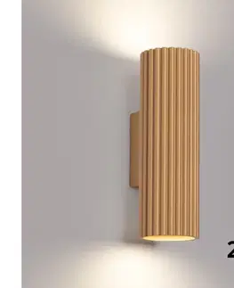 Svietidlá BRILAGI - LED nástenné svietidlo CRESTO 2xGU10/10W/230V 20 cm zlaté BR.1651