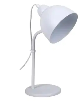 Lampy do obývačky Stolová lampa BREL 66394 biela LB1