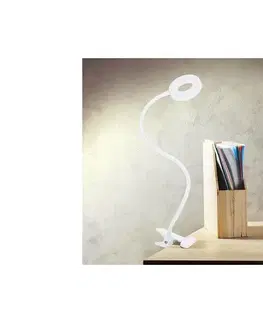 Lampy BRILAGI - LED Stmievateľná lampa s klipom ORBELA LED/8W/5V 3000/4000/5000K biela WO66-W-OEM