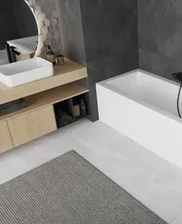 Vane MEXEN/S - Cubik obdĺžniková vaňa 140 x 70 cm s panelom, biela 55031407000X