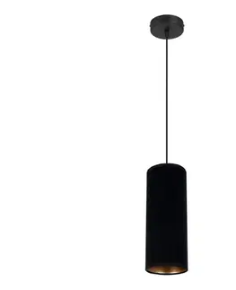 Svietidlá HEXE Luster na lanku AVALO 1xE27/60W/230V čierna 0108