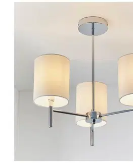 Svietidlá Endon 56642 - Luster na tyči BRIO 3xE14/40W/230V lesklý chróm/biela 56642
