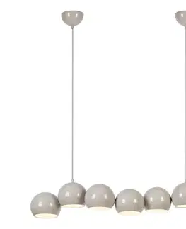 Svietidlá Markslöjd 108914 - Závesný luster na lanku CUPOLO 7xE14/40W/230V sivá 108914