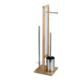 Svietidlá WENKO 24391100 - WC kefa RIVALTA 18x70 cm hnedá/biela/čierna 24391100