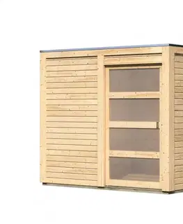 Drevené Drevený záhradný domček QUBIC 1 Lanitplast
