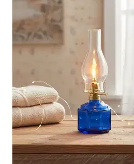 Lampy BRILAGI - Petrolejová lampa MERLIN modrá 8590828169154