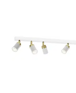 Svietidlá  Bodové svietidlo RENO 6xGU10/60W/230V biela/zlatá 5158