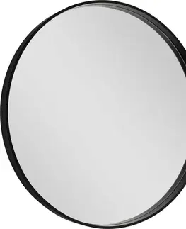 Kúpeľňové zrkadlá OLSEN SPA - Zrkadlo bez osvetlenia REISA BLACK - Priemer - 60 cm OLNZREI60B