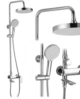 Kúpeľňové batérie REA REA - Sprchový set s batériou 150mm Veneta Chróm REA-P7843