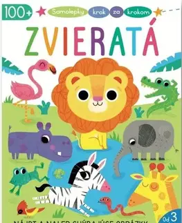 Nalepovačky, vystrihovačky, skladačky Samolepky krok za krokom: Zvieratá