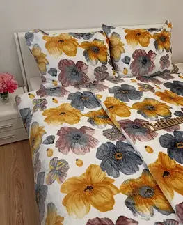 Obliečky Mikroplyšové obliečky Daisy 200x140cm+90x70cm TiaHome