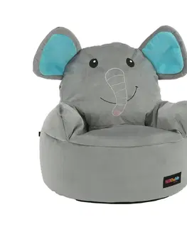 Sedacie vaky KONDELA Baby Typ 2 sedací vak sivá