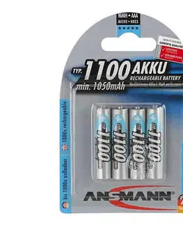Predlžovacie káble Ansmann 07521 Micro AAA - 4ks nabíjacia batéria AAA NiMH1,2V/1050mAh 07521