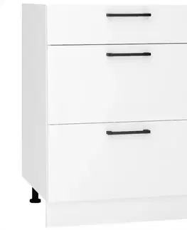 Kuchynské skrinky stojace Kuchynská skrinka Max D60s/3 biela