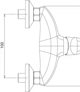 Kúpeľňové batérie NOVASERVIS - Sprchová batéria 100 mm Metalia 57 chróm 57065,0
