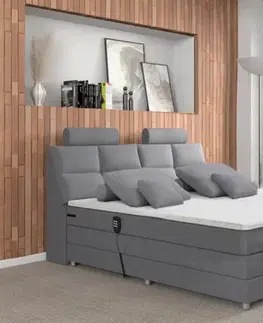 Boxspring Elektrická polohovacia boxspringová posteľ ADELAIDE
