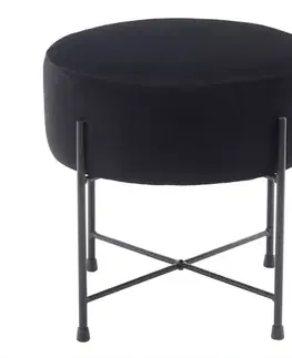Taburetky na sedenie Taburetka Bob Black Velvet 19