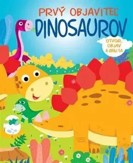 Leporelá, krabičky, puzzle knihy Prvý objaviteľ Dinosaurov