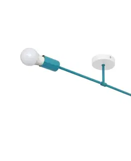 Svietidlá  Prisadený luster CAMBRIDGE 2xE27/15W/230V modrá W-2022/2 TRQ/H