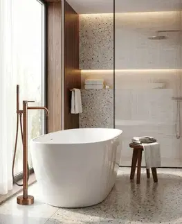 Kúpeľňové batérie REA - Voľne stojace batérie Venti Brush Copper REA-B9649