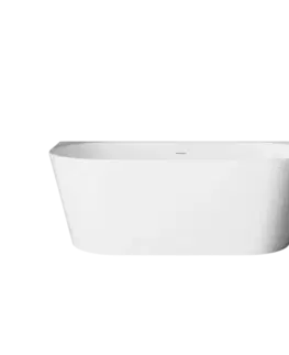 Vane INVENA - Voľne stojaca vaňa priečnej 150 cm Astri so sifónom AN-03-15U-F