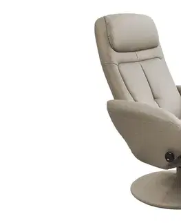 Kreslá HALMAR Optima relaxačné kreslo cappuccino