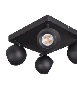Lampy do obývačky Luster GALOBA 33679 Black PL4