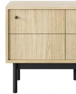 Nábytok do spálne Nočný stolík Japandi S54 dub linea